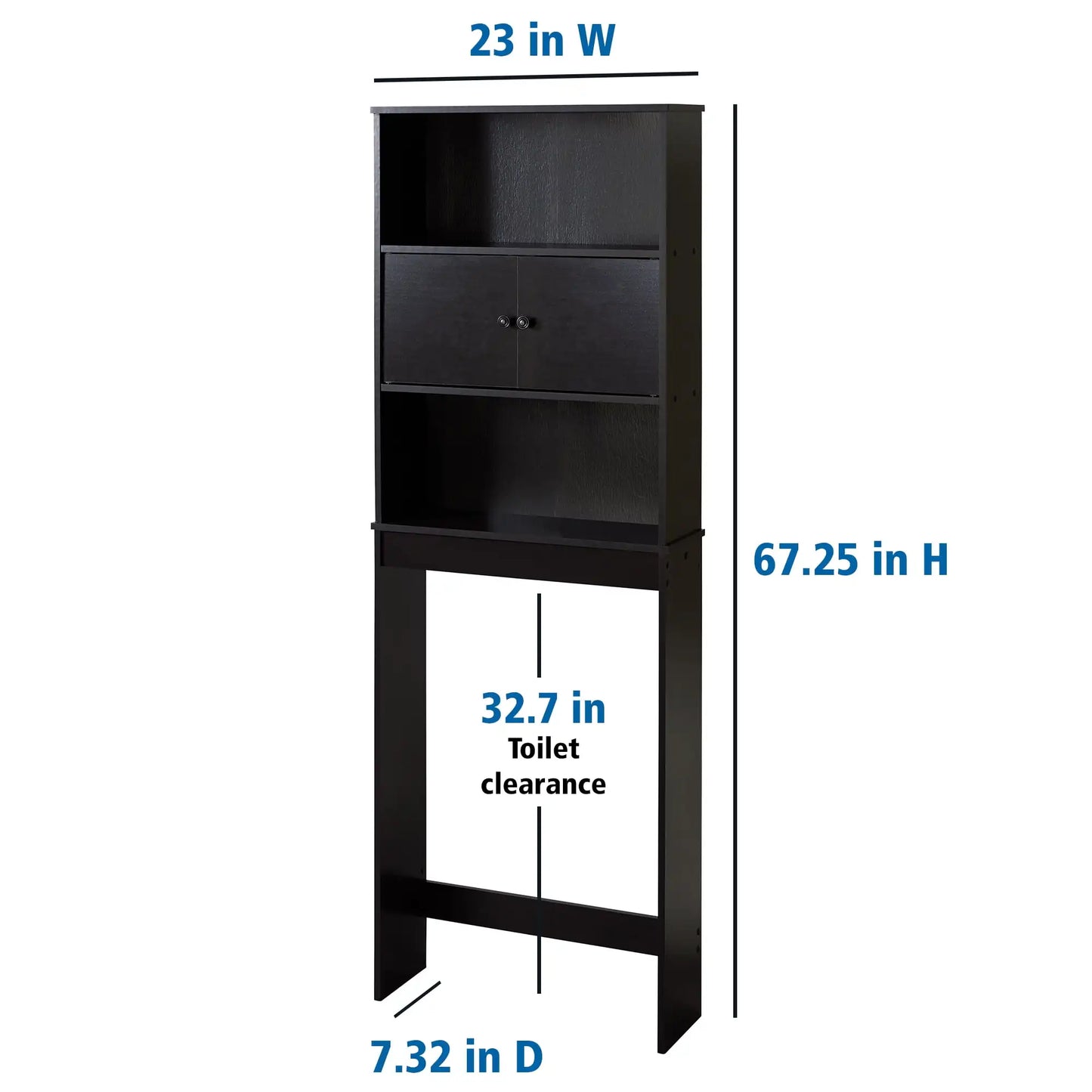 Bathroom cabinet，Over-The-Toilet Bathroom Space Saver Storage Cabinet, 3 layer