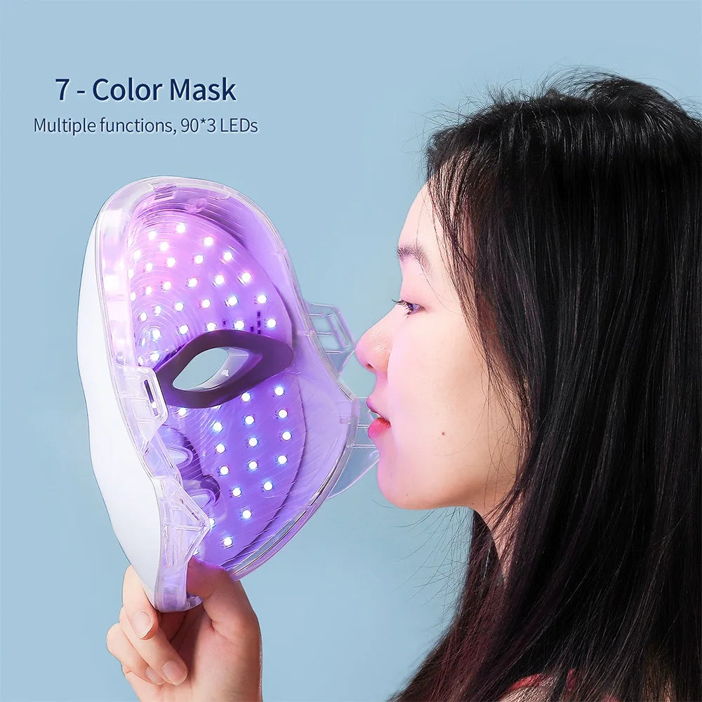 LED Facial Neck Beauty Machine Skin Rejuvenation Massager