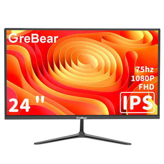IPS Computer Monitor 24 Inch, FHD 1080p PC Monitor ,Ultra Slim, LED Low Blue Light An