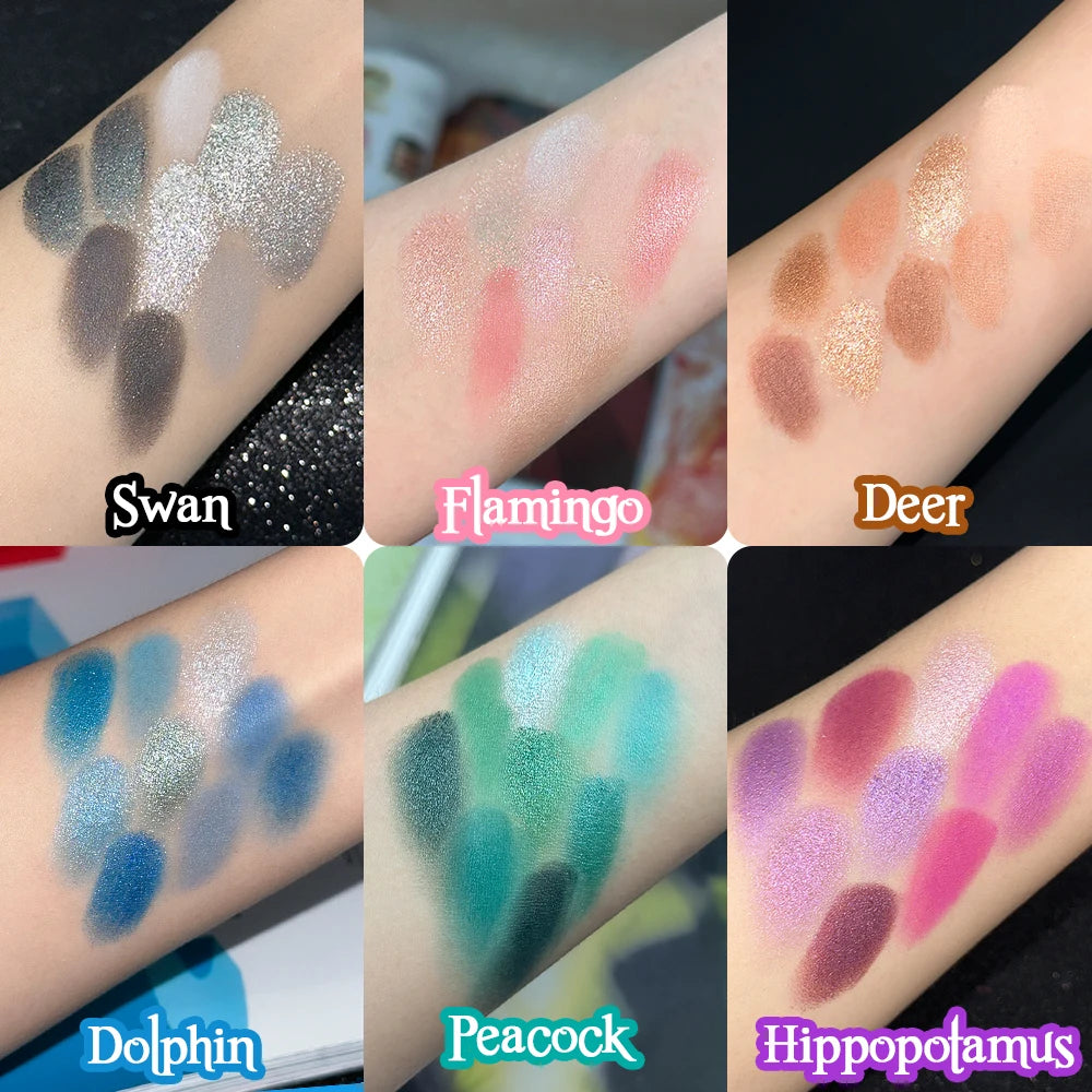 Eyeshadow Palette Purple Glitter Pearlescent Matte Eye Shadow Shimmer