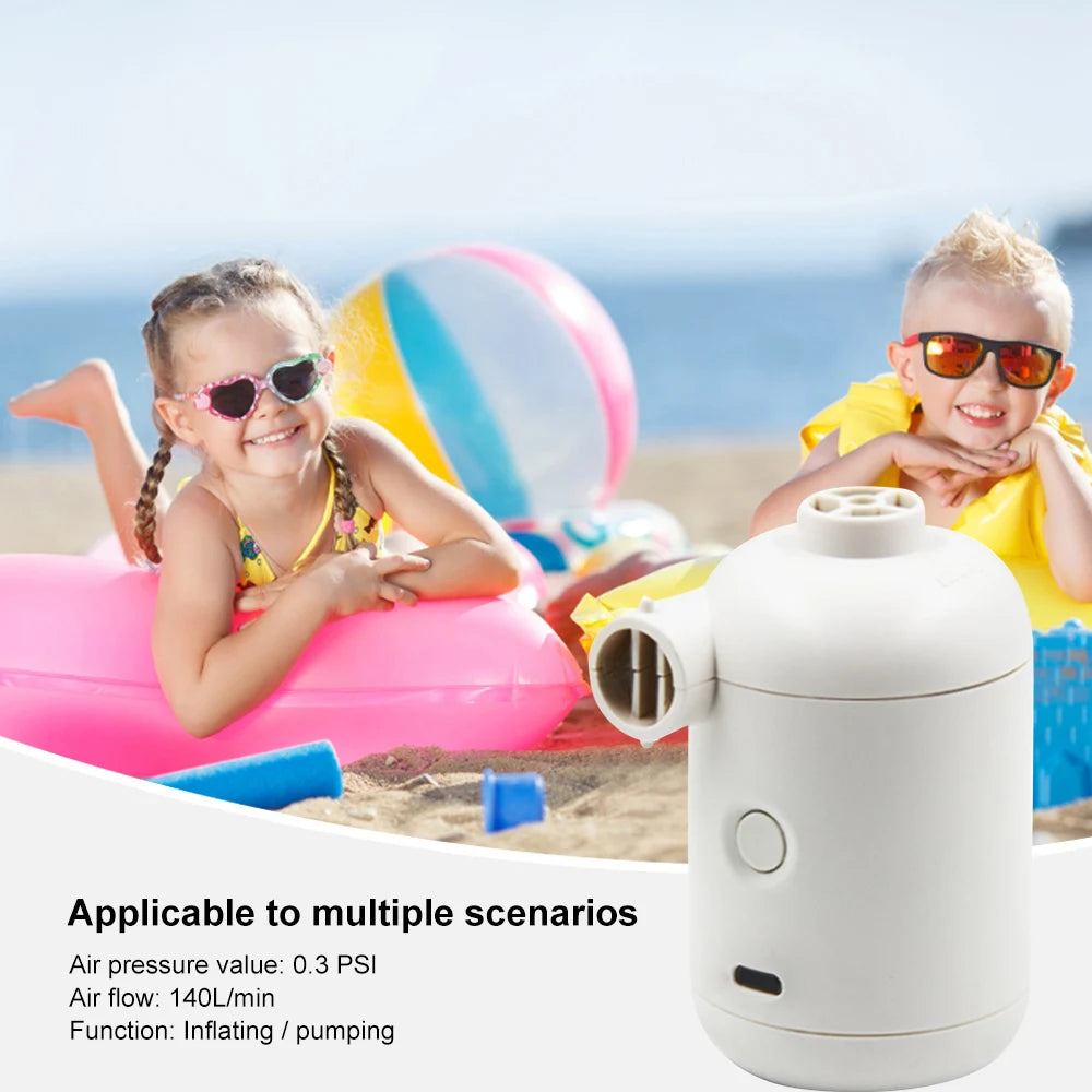 Electric Air Pump with 4 Nozzles Portable Air Pump USB Plug in