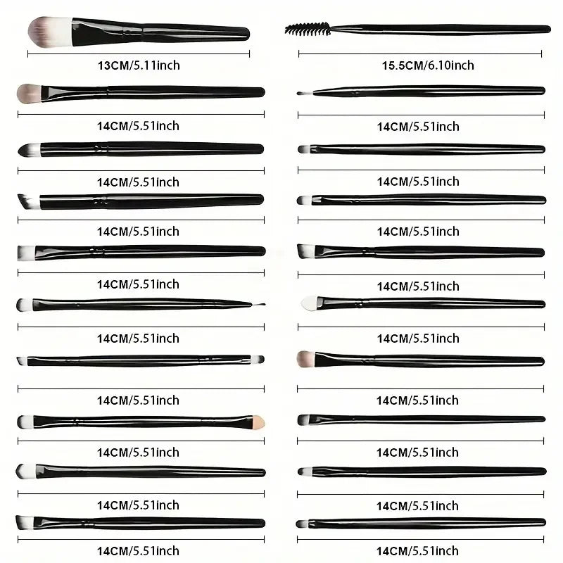 20Pcs Makeup Brush Set Eye Shadow Brush Full Set Beauty Makeup Concealer Brushes