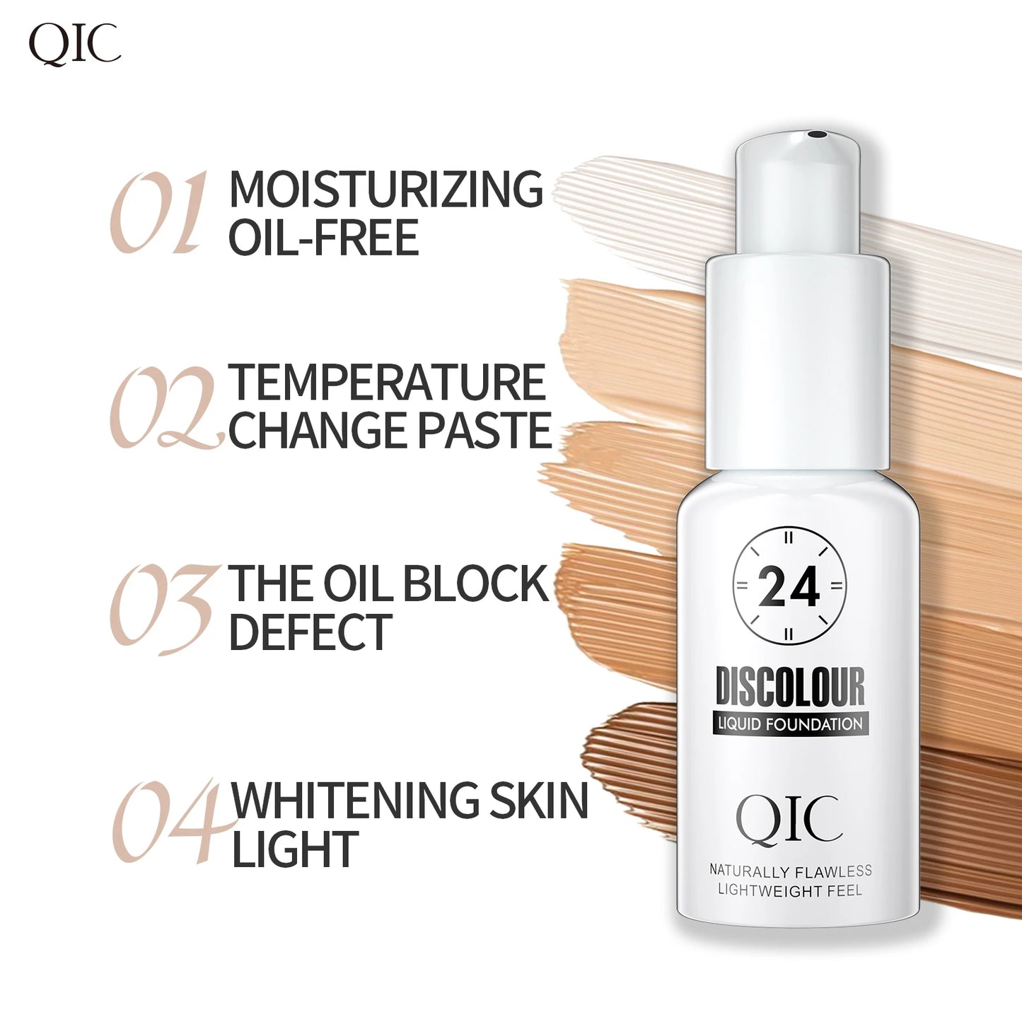 Magic Color Changing Foundation Liquid Soft Matte Long Lasting Hydrating Makeup Base