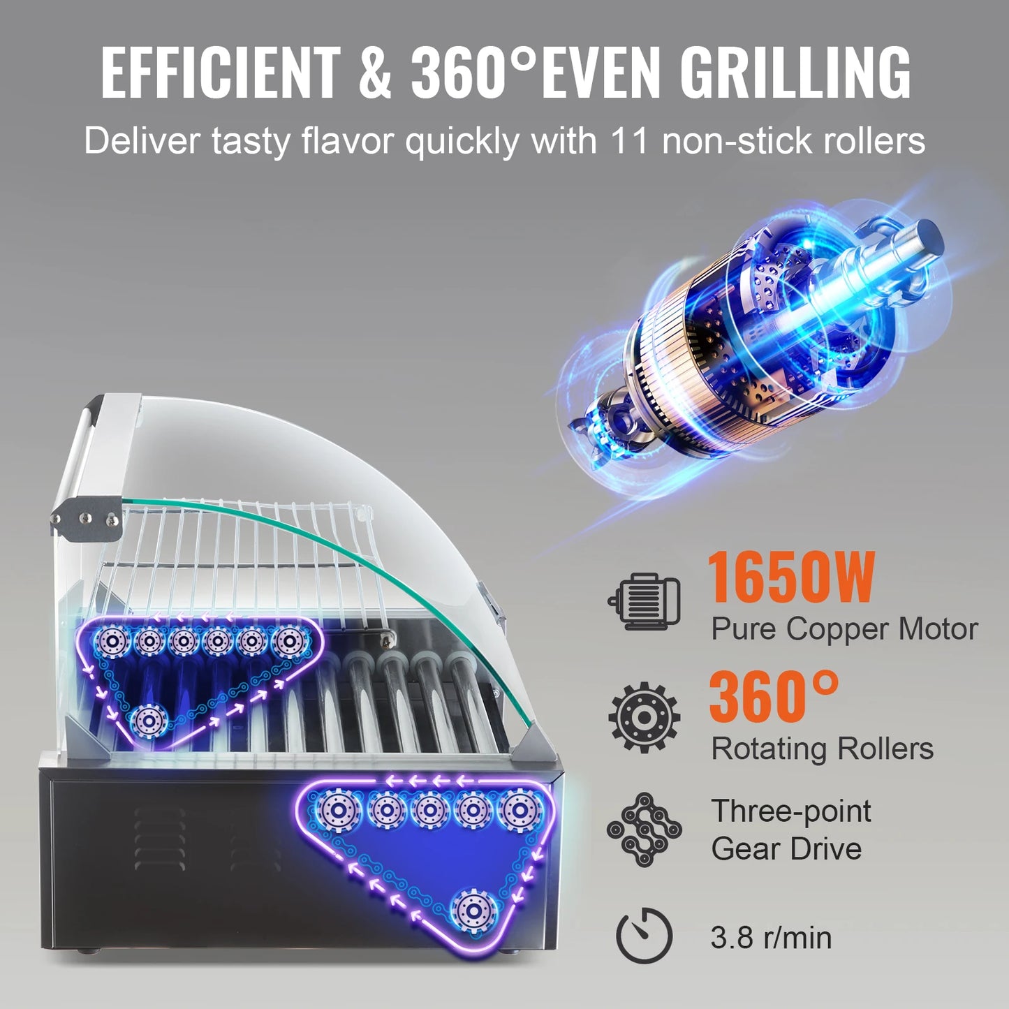 Commercial Hot Dog Roller 
Electric Sausage Maker 
Barbecue Grill Machine  All 110V