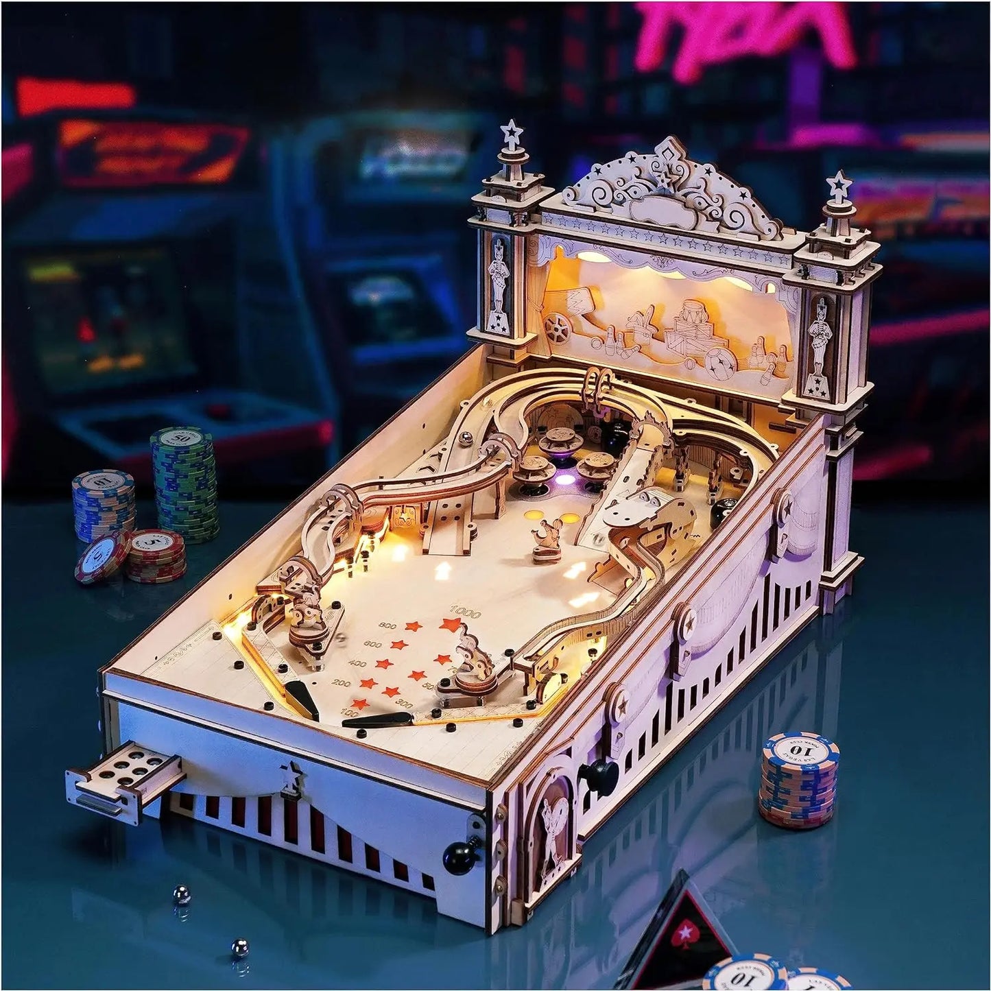 3D Pinball Machine Puzzle Amusing Pinball Game