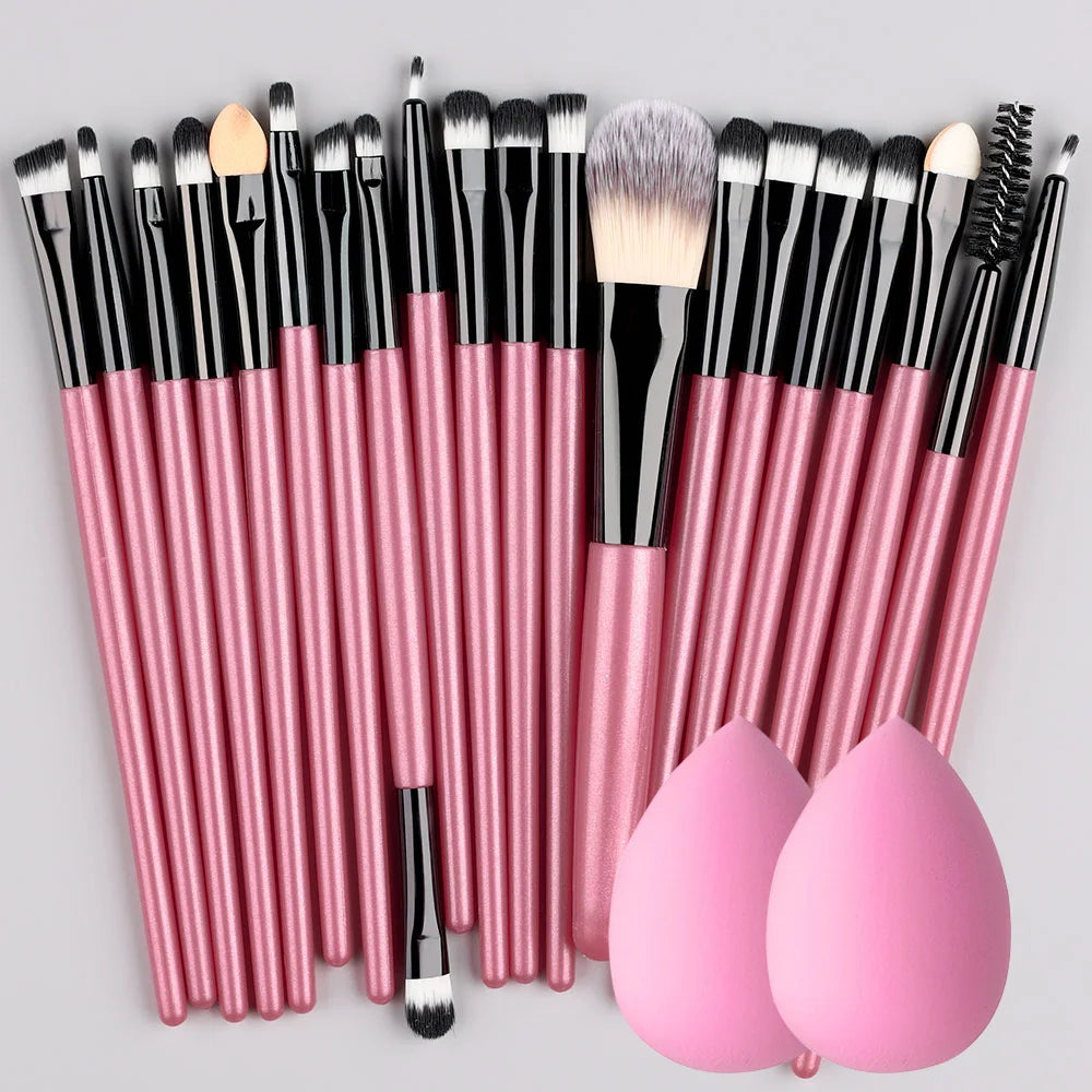20Pcs Makeup Brush Set Eye Shadow Brush Full Set Beauty Makeup Concealer Brushes