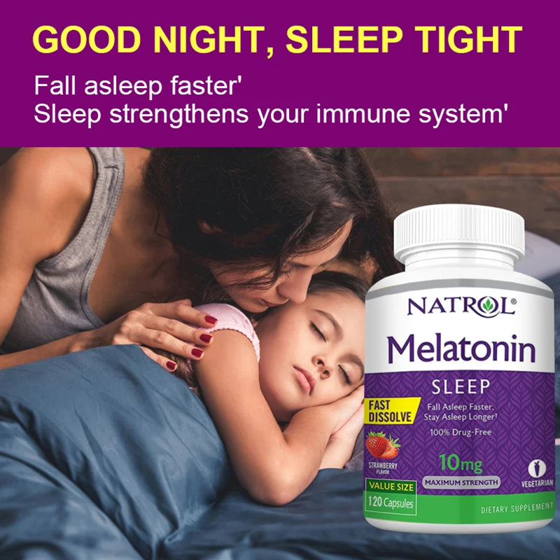 10mg Melatonin Sleep Supplement Solve Sleep Problems