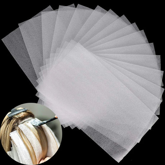50Pcs Reusable Foam Hair Dye Paper Professional Highlighting Strips Salon Hair Coloring