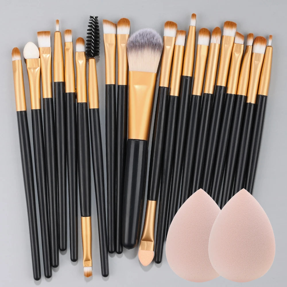 20Pcs Makeup Brush Set Eye Shadow Brush Full Set Beauty Makeup Concealer Brushes