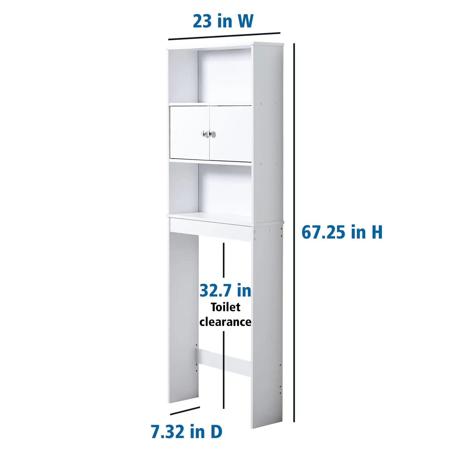 Bathroom cabinet，Over-The-Toilet Bathroom Space Saver Storage Cabinet, 3 layer