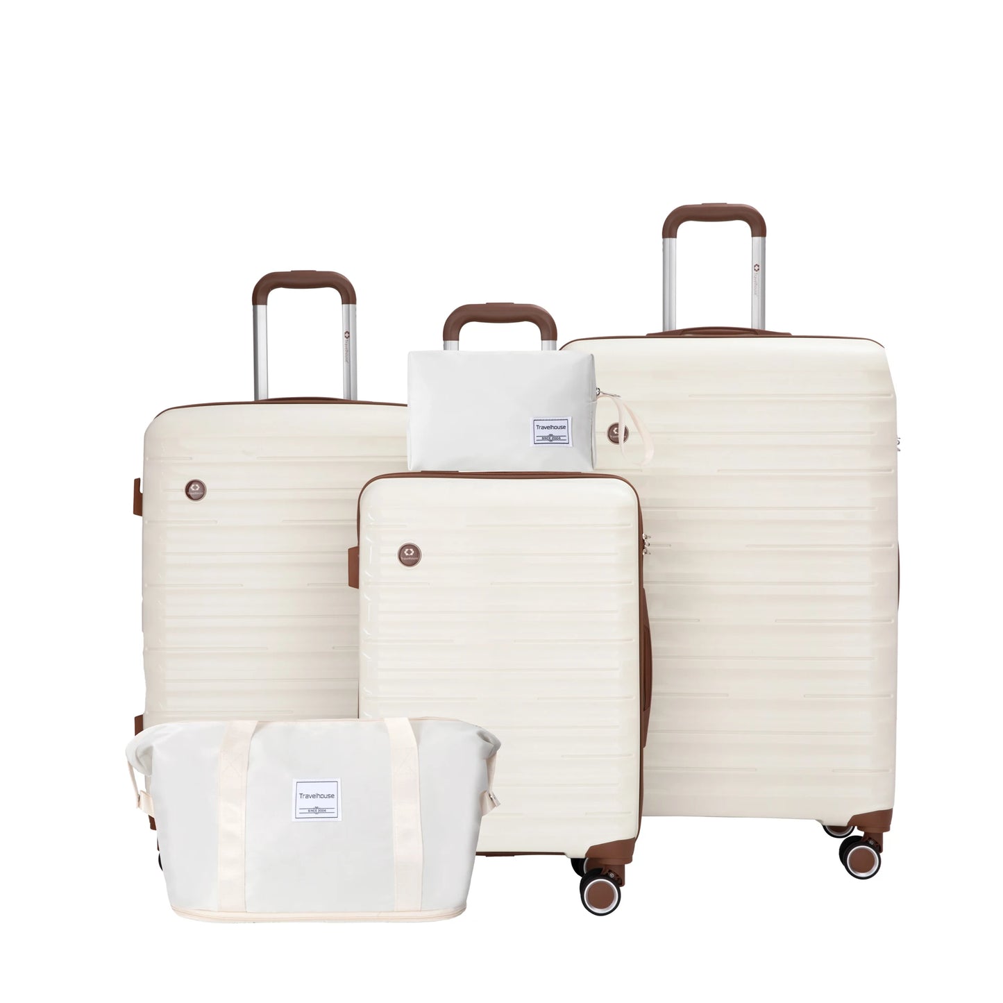 Luggage Sets 5 Piece,Suitcases with Double Spinner Wheels and TSA Lock,Hardcase 3 set
 Luggage with Travel Duffle Bag