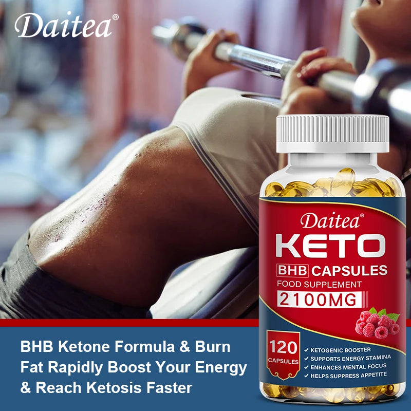 Daitea Fat Burning Ketone Soft Capsules - 
Helps to better decompose body calories, control weight and maintain health