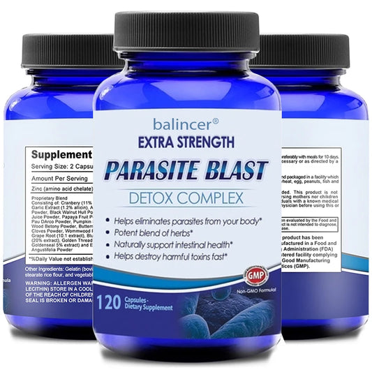 Parasite Cleanse Gut Detox Complex Supports Gut Cleansing -
 Removes Parasites From The Body and Helps with Immune Health